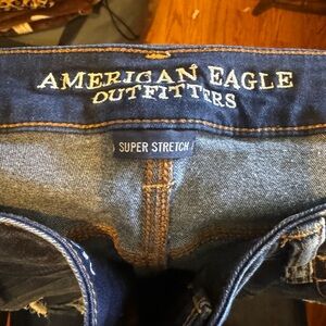 American Eagle Outfitters Dark Blue Denim Super Stretch Jeans